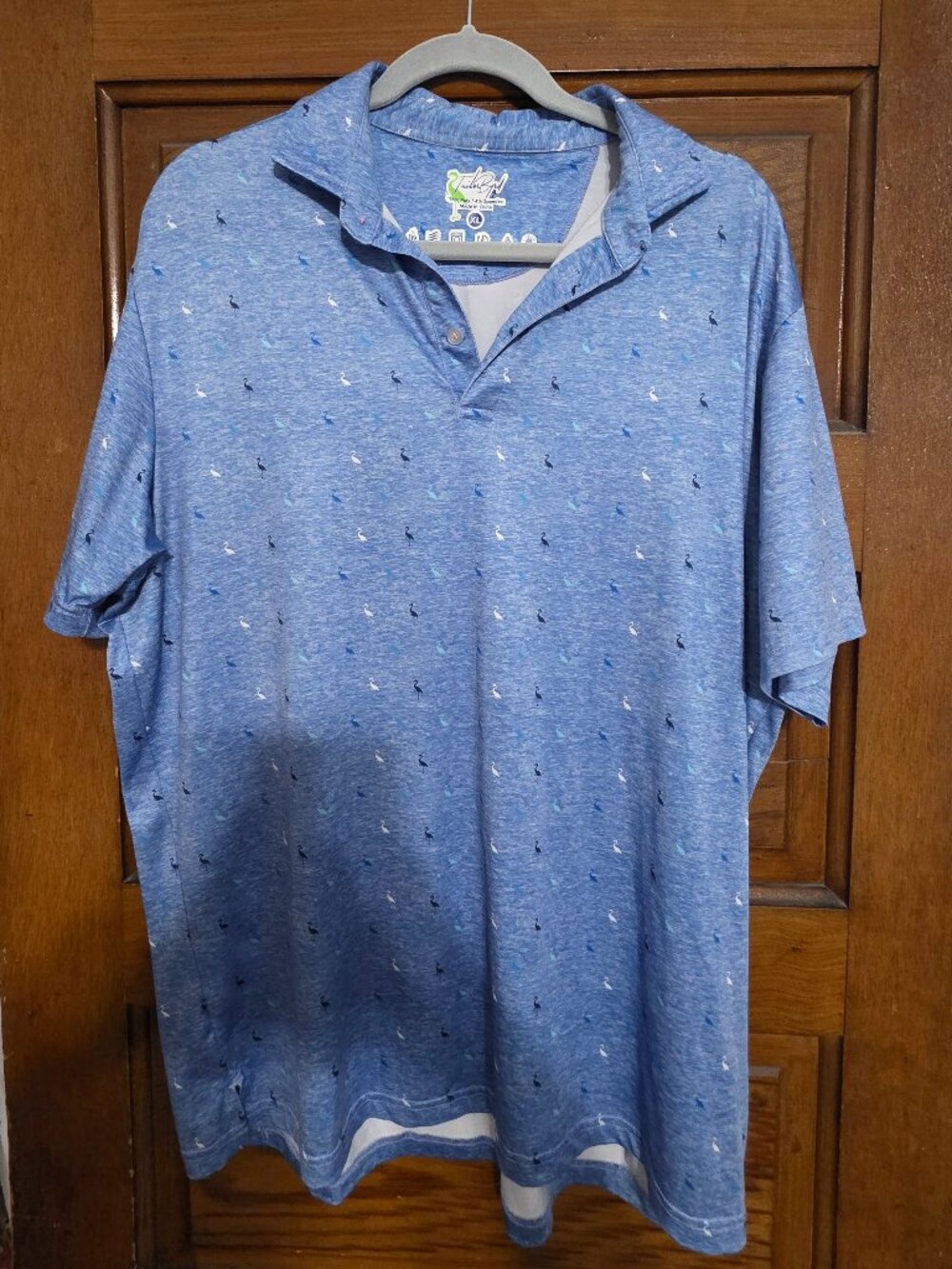 Tailorbyrd Golf Polo, Blue, Size XL